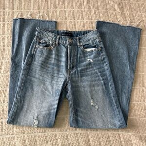 Aéropostale Super High Rise Wide Leg Jeans Size 2